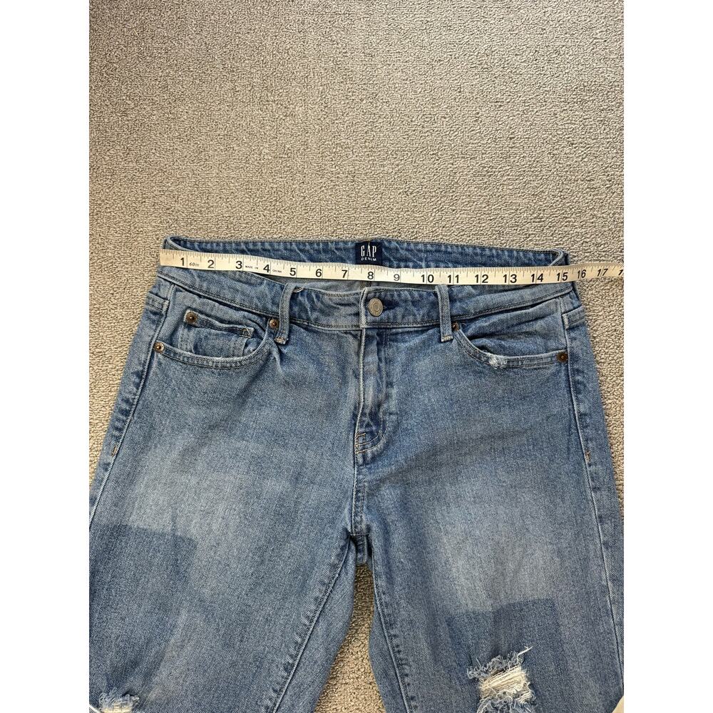 Gap Jeans Girlfriend Mid Rise Patchwork Distresse… - image 8